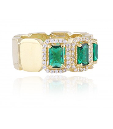 Emerald Glitter Regale Ring