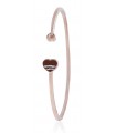 Sparkling Heart Rosē  Tiger-eye Bangles