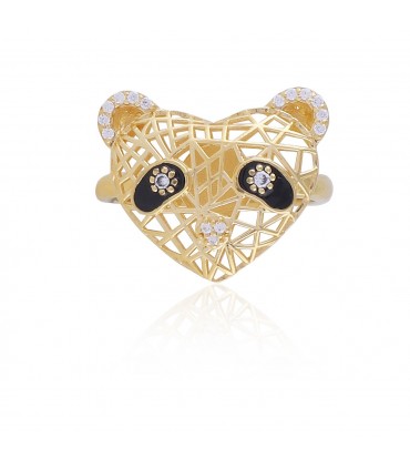 Happy Panda Animal Theme Ring