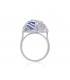 Sparkling Heart Ocean-Blue Ring