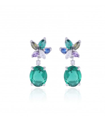Emerald Lilly Earings