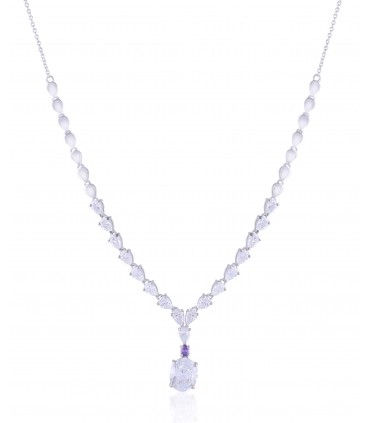 Victorian Necklace with Purple Hues