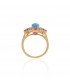 Turquoise & Ruby Ring