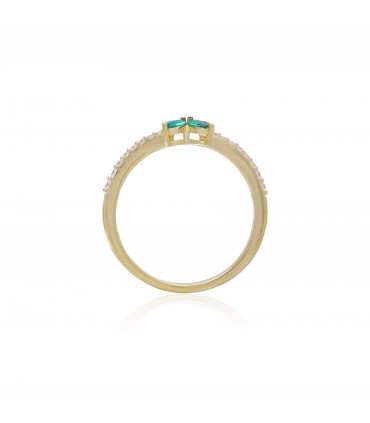 Gold & Emerald Bow Stack