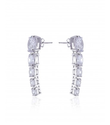 Sparkling Diamonds Long Earings