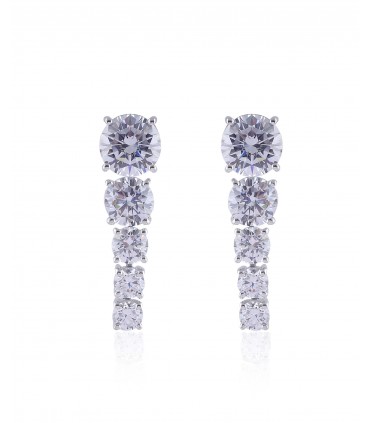 Sparkling Diamonds Long Earings